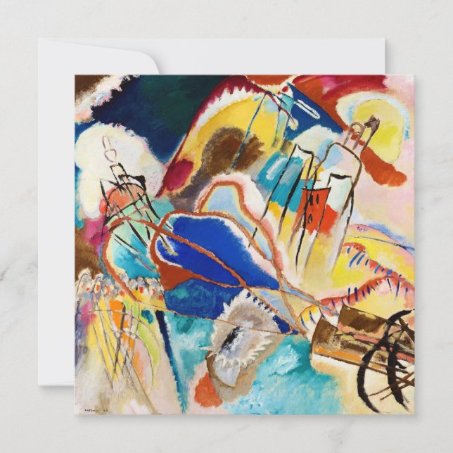 Convite Improvisação 30 (Canhões) de Wassily Kandinsky (Frente)