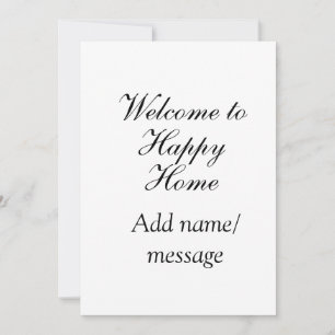 Convite Inauguração da casa de praia do lago Bem-vindo nom