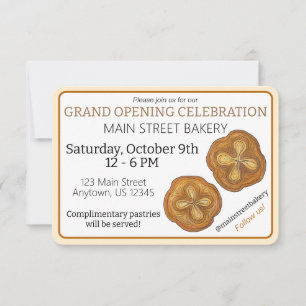 Convite Inauguração da Padaria Francesa de Kouign Amann