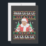 Convite Inauguração de Natal de Maga La La Trump 47<br><div class="desc">trump vance,  donald trump,  eleição 2024,  suéter de natal,  xmassweater feio,  santa claus,  presidente,  maga,  inauguração, </div>