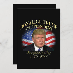 Convite Inauguração do presidente Donald Trump