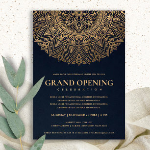CONVITE INAUGURAÇÃO GRANDIOSA MANDALA ORNADA CLÁSSICA DOUR