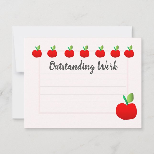 Convite Incentivo à Apple do Professor para Crianças (Frente)