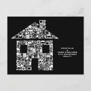 Convite incorporado do cocktail DIY do evento