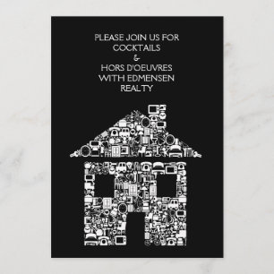 Convite incorporado do cocktail DIY do evento