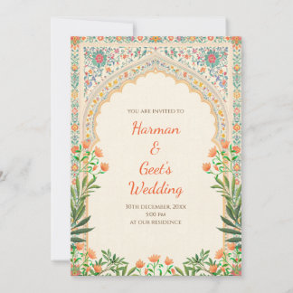 Convite Indian Wedding invitation Hindu Wedding card