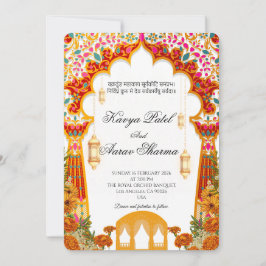 Convite Indian Wedding Invitations for USA
