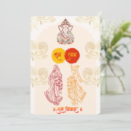 Convite Indian Wedding Invitations for USA