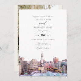 Convite INDIANAPOLIS Indiana Viagem Destino Skyline