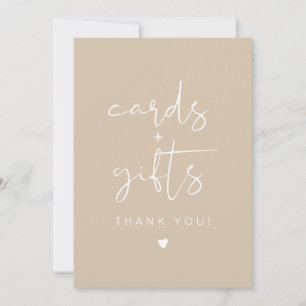 Convite ÍNDIE Bohemian Beige Cream Cards & Gifts Sinal