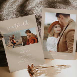 Convite INDIE Bohemian Photo Save the Date Invitation