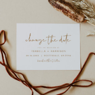 Convite INDIE Boho Beige Burnt Orange (Cor de laranja quei