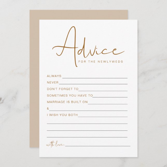 Convite INDIE Boho Beige - Jogo de Novos Conselhos e Desej (Frente/Verso)