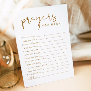Convite INDIE Boho Prayers for Baby Card