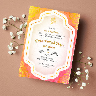 Convite Indígena Hindu Griha Pravesh