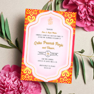 Convite Indígena Hindu Griha Pravesh