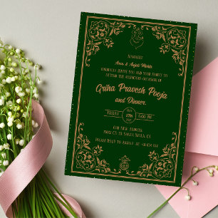 Convite Indígena Hindu Griha Pravesh