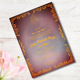 Convite Indígena Hindu Griha Pravesh