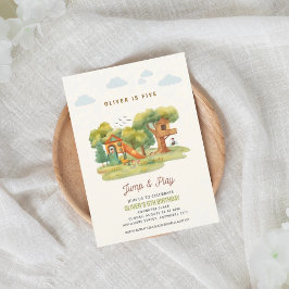 Convite Indoor playground birthday party invitation