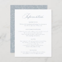 Informações de Casamento de Script de Caligrafia E