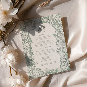 Convite Informações & Detalhes Casamento Golden Lily Morri