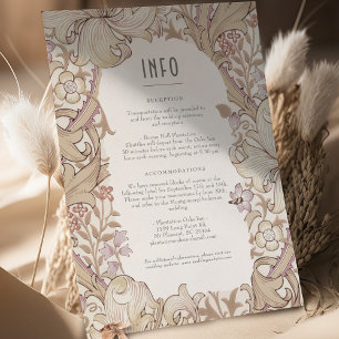 Convite Informações & Detalhes Casamento Golden Lily Morri