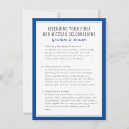 Convite Informações do serviço MITZVAH perguntas conselhos
