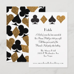 Convite Informações Douradas sobre o Glitter de Destino 