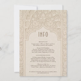Convite Informações sobre Motifs Islâmicos de Casamento de