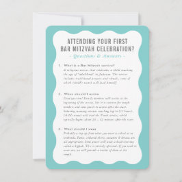 Convite Informações sobre o serviço BAT MITZVAH — cinzas d