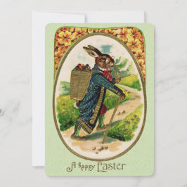 Convite Informal Antiquado de Coelho Páscoa Erudit