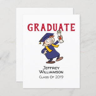 Convite Informal para Graduação de Cartões