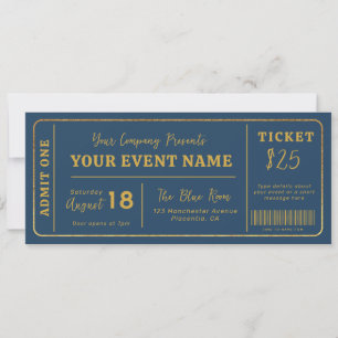 Convite Ingresso de Evento Personalizado, Ingresso Falso d