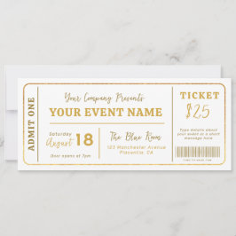 Convite Ingresso de evento personalizado, Ingresso Falso d