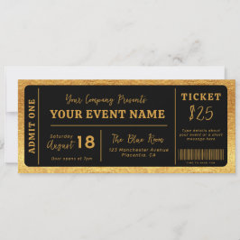 Convite Ingresso de Evento Personalizado Show Ingresso Fal