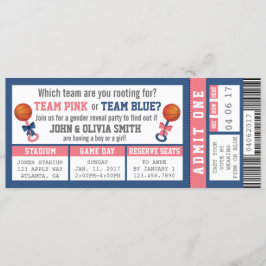 Convite Ingresso Esportivo Gênero Revelar Convite, Basquet