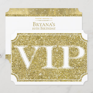 Convite Ingresso para Evento da Festa VIP Brilho Branco e 
