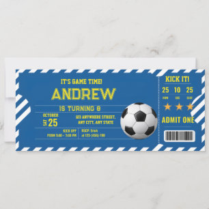 Convite Ingresso para Jogo de Futebol Pessoal de Futebol P