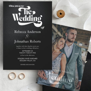 Convite Iniciação de Casamento Literário Elegante Moderno