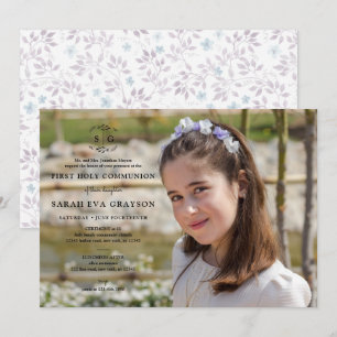 Convite Iniciais envolvidas - comunhão santamente da