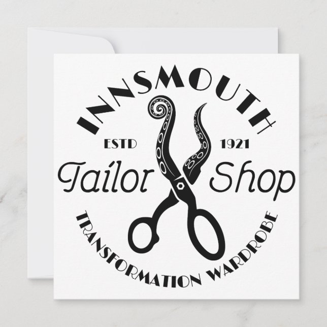 Convite Innsmouth Tailor Lovecraft (Frente)
