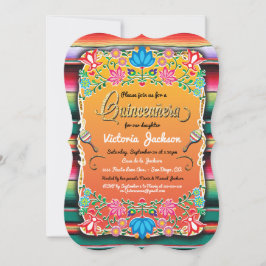 Convite Inquéritos da Fiesta Quinceañera, Dourada do Méxic