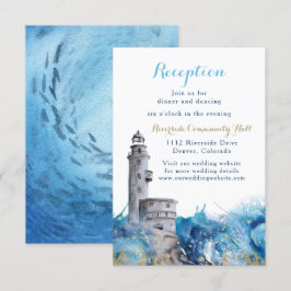 Convite Inserção da Recepção de casamento de Ondas do Faro