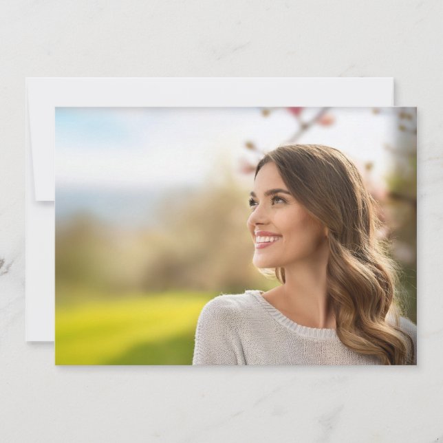 Convite Inserção de Graduação de Foto Somente Design (Frente)