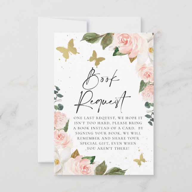 Convite Inserção de Solicitação de Livro de Chás de fralda (Frente)