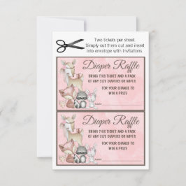 Convite Inserção de Sorteio de Fraldas para Meninas da Flo