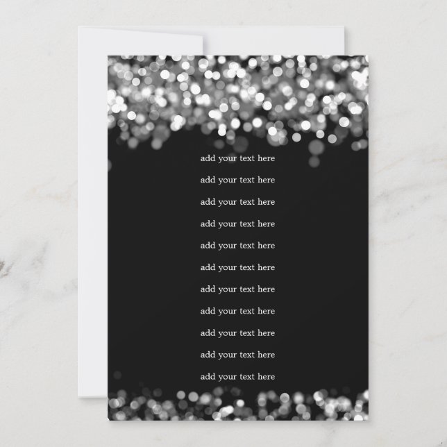 Convite Inserção no Programa de Casamento Luzes Prateadas (Frente)