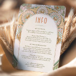 Convite Inserir Casamento INFO Vintage Art Nouveau de Much<br><div class="desc">Cartão INFO de Casamento vintage Art Nouveau de Alphonse Mucha num design floral, romântico e caprichoso. Os florescimentos vitorianos complementam os tipos clássicos de arte deco fonts. Introduza as suas informações personalizadas e está concluído. Se você quiser alterar a design, clique no botão azul "Personalizar". Muito obrigado por considerar a...</div>