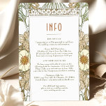 Convite Inserir Casamento INFO Vintage Art Nouveau de Much<br><div class="desc">Cartão INFO de Casamento vintage Art Nouveau de Alphonse Mucha num design floral, romântico e caprichoso. Os florescimentos vitorianos complementam os tipos clássicos de arte deco fonts. Introduza as suas informações personalizadas e está concluído. Se você quiser alterar a design, clique no botão azul "Personalizar". Muito obrigado por considerar a...</div>