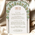 Convite Inserir Casamento INFO Vintage Art Nouveau de Much<br><div class="desc">Cartão INFO de Casamento vintage Art Nouveau de Alphonse Mucha num design floral, romântico e caprichoso. Os florescimentos vitorianos complementam os tipos clássicos de arte deco fonts. Introduza as suas informações personalizadas e está concluído. Se você quiser alterar a design, clique no botão azul "Personalizar". Muito obrigado por considerar a...</div>